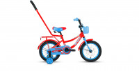 Велосипед FORWARD FUNKY 14 (14" 1 ск.) 2022, красный/голубой