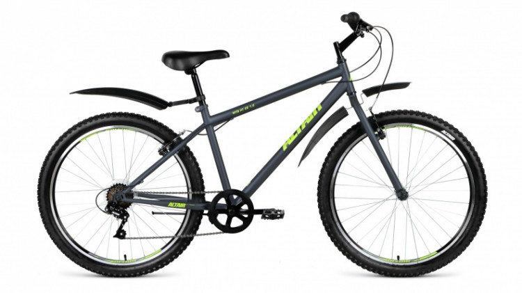 велосипед ALTAIR MTB HT 26 1.0 (26" 6ск рост 19'') серый матовый 2019