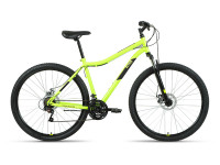 Велосипед ALTAIR MTB HT 29 2.0 D (29" 21 ск. рост. 21") 2022, ярко-зеленый/черный