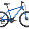 Велосипед FORWARD HARDI 26 2.1 D (26" 21 ск. рост. 18") 2022, синий/бежевый