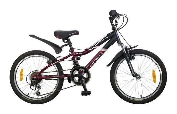 Велосипед 20",  Novatrack FLYER, бордовый/серый, сталь, 12-скор., TZ30/TY21/RS35/SG-6SI Shimano, V-brake