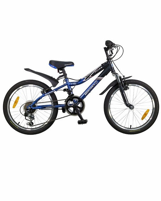 Велосипед 20" Novatrack , FLYER, синий/серый, сталь, 12-скор., TZ30/TY21/RS35/SG-6SI Shimano, V-brake