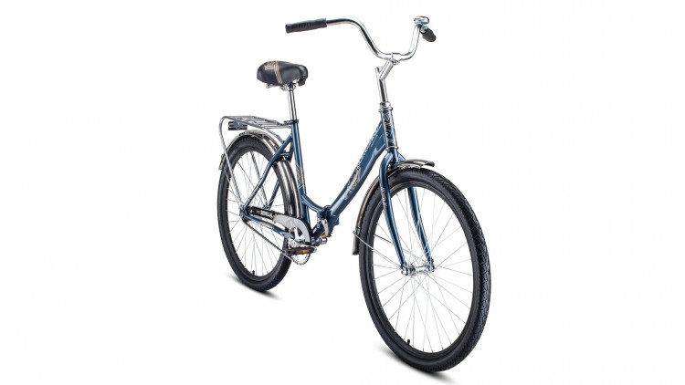 Велосипед FORWARD SEVILLA 26 1.0 (26" 1 ск. рост 18.5") 2020-2021, серый/серебристый