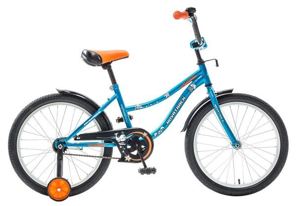 Велосипед 20",  Novatrack NEPTUNE синий, защита А-тип, короткие крылья, нет багажника