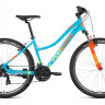 Велосипед FORWARD JADE 27,5 1.0 (27,5" 21 ск. рост. 16.5") 2022, бирюзовый/желтый