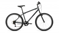 Велосипед ALTAIR MTB HT 26 1.0 (26" 7 ск. рост. 19") 2022, темно-серый/черный