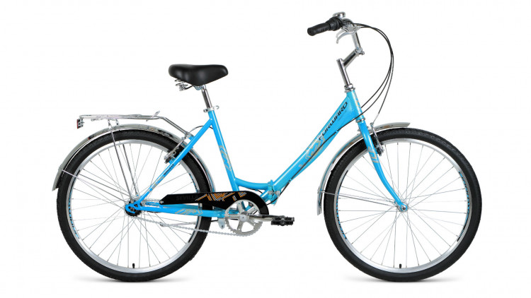 велосипед FORWARD SEVILLA 26 3.0 (26" 3 ск. рост 18.5" скл.) 2019-2020, синий/серый