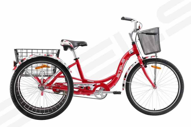 STELS Велосипед Energy-I 26" (16" Красный/белый), арт. V020