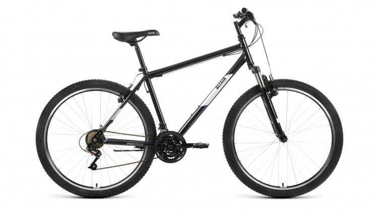 Велосипед ALTAIR MTB HT 27,5 1.0 (27,5" 21 ск. рост. 17") 2022, черный/серебристый