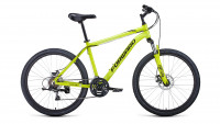 Велосипед FORWARD HARDI 26 2.1 D (26" 21 ск. рост. 18") 2022, ярко-желтый/черный