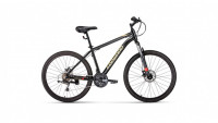 Велосипед FORWARD HARDI 26 2.0 D (26" 21 ск. рост. 16") 2022, черный/желтый