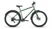 Велосипед FORWARD SPIKE 27,5 D (27,5" 8 ск. рост. 18") 2023, зеленый/черный