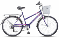 Велосипед STELS Navigator-255 V 26" (19", 7 ск,. Фиолетовый) Z010 с корзинкой