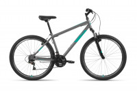 Велосипед ALTAIR MTB HT 27,5 1.0 (27,5" 21 ск. рост. 17") 2022, темно-серый/мятный
