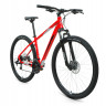 Велосипед FORWARD APACHE 29 2.2 D (29" 21 ск. рост. 21") 2022, красный/серебристый