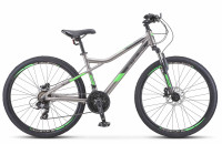 Велосипед STELS Navigator-610 D 26" (рост 14", 21 ск., Серый/зелёный) V010