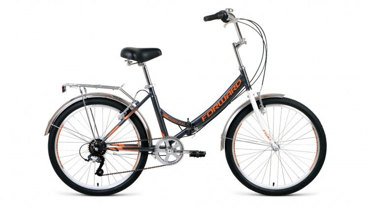 велосипед FORWARD VALENCIA 24 2.0 (24" 6 ск. рост 16" скл.) 2019-2020, мятный/серый
