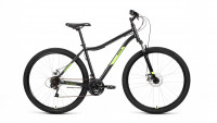 Велосипед ALTAIR MTB HT 29 2.0 D (29" 21 ск. рост. 19") 2022, черный/ярко-зеленый
