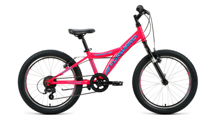 велосипед FORWARD DAKOTA 20 1.0 (20" 6 ск. рост 10.5") 2019-2020, розовый/голубой