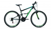 Велосипед FORWARD RAPTOR 27,5 1.0 (27,5" 18 ск. рост. 18") 2022, черный/бирюзовый