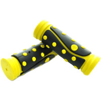 Рукоятки руля, SR-46, 22,2 мм, 95 мм, SAIGUAN, цвет рукоятки - желтый